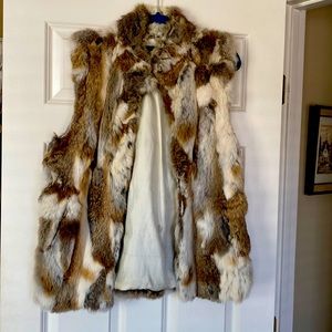 Neiman Marcus Cusp Rabbit Fur Vest